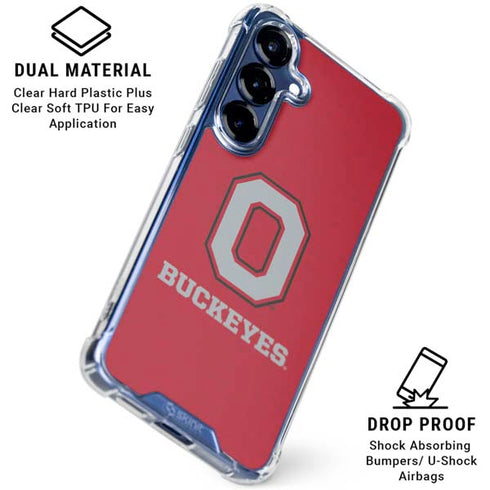 Ohio State University OSU O Galaxy S25 Clear Case